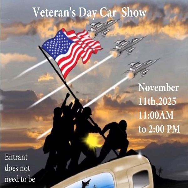 Long Beach Veterans Day Car Show flyer 2025